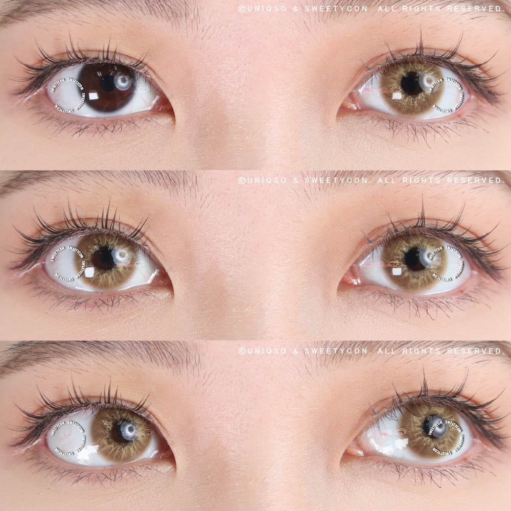 Sweety Love.S Brown (1 lens/pack)-Colored Contacts-SweetyCon
