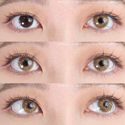 Sweety Love.S Brown (1 lens/pack)-Colored Contacts-SweetyCon