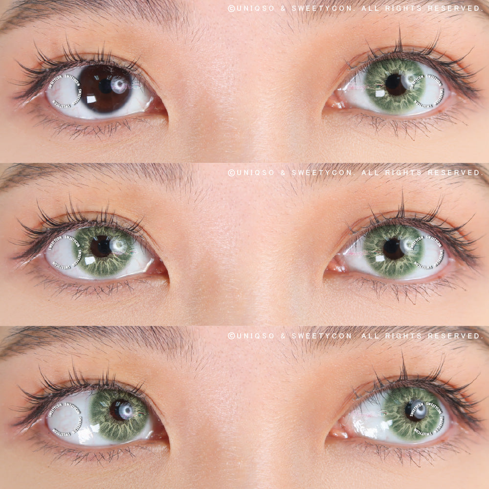 Sweety Love.S Green (1 lens/pack)-Colored Contacts-SweetyCon