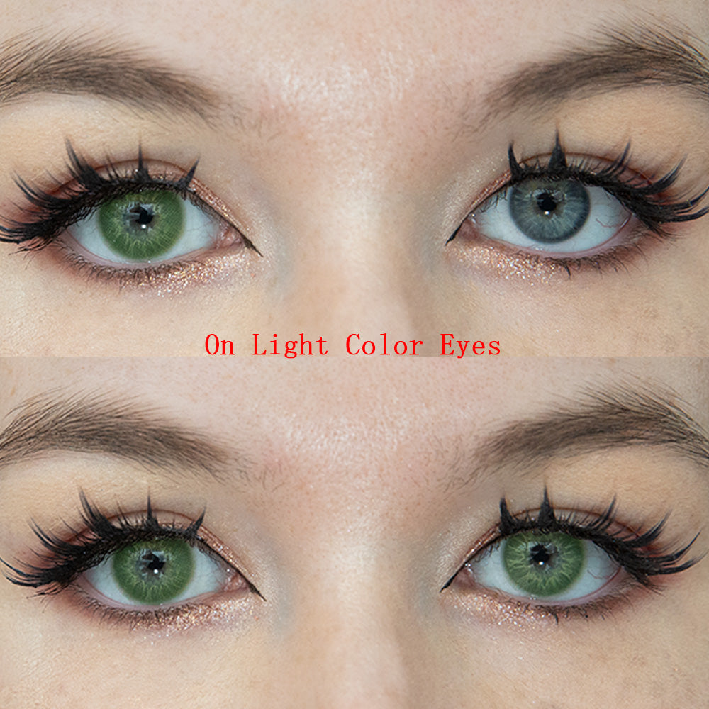 Sweety Love.S Green (1 lens/pack)-Colored Contacts-SweetyCon