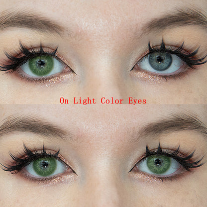 Sweety Love.S Green (1 lens/pack)-Colored Contacts-SweetyCon