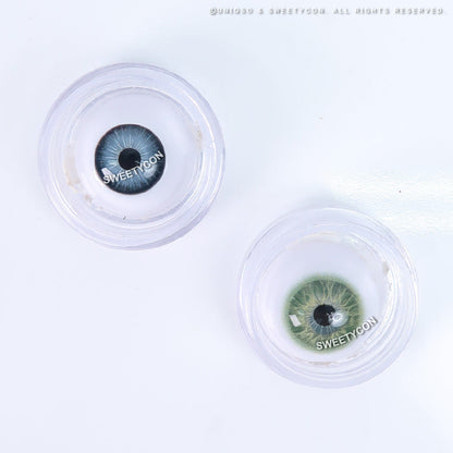 Sweety Love.S Green (1 lens/pack)-Colored Contacts-SweetyCon