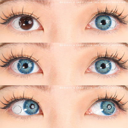 Sweety Magnificent Antarctic Blue (1 lens/pack)-Colored Contacts-SweetyCon