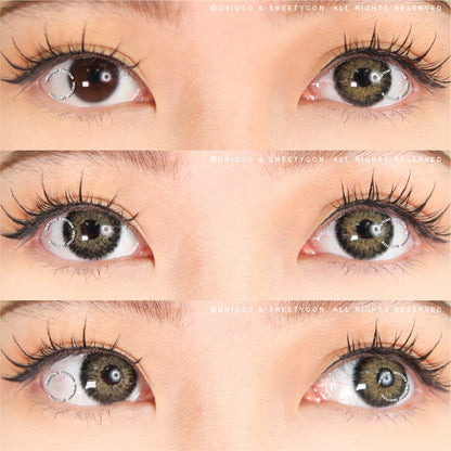 Sweety Magnificent Devils Triangle Black (1 lens/pack)-Colored Contacts-SweetyCon