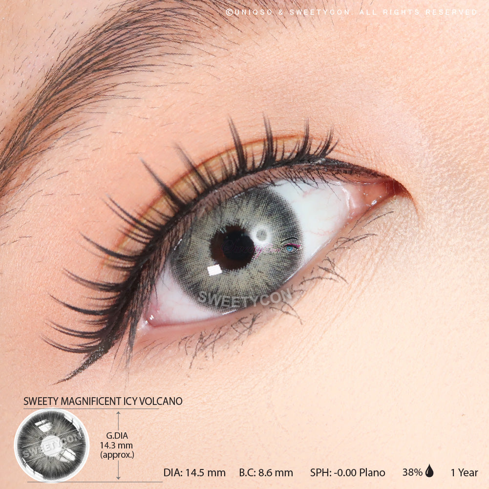 Sweety Magnificent Icy Volcano (1 lens/pack)-Colored Contacts-SweetyCon