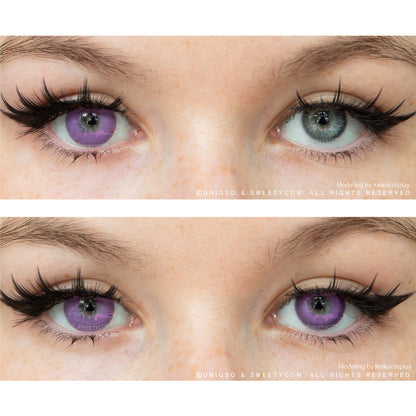 Sweety Milkshake Violet (1 lens/pack)-Colored Contacts-SweetyCon