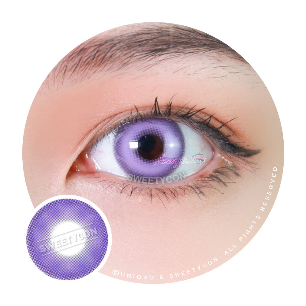 Sweety Milkshake Violet (1 lens/pack)-Colored Contacts-SweetyCon