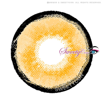 Sweety Mini Sclera Aquaman Yellow (1 lens/pack)-Mini Sclera Contacts-UNIQSO
