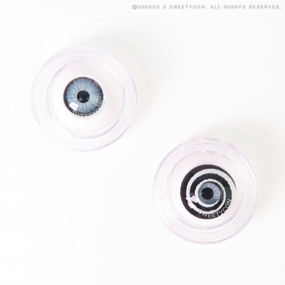 Sweety Mini Sclera Black Spiral (1 lens/pack)-Mini Sclera Contacts-SweetyCon