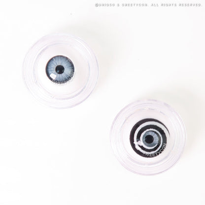 Sweety Mini Sclera Black Spiral (1 lens/pack)-Mini Sclera Contacts-SweetyCon