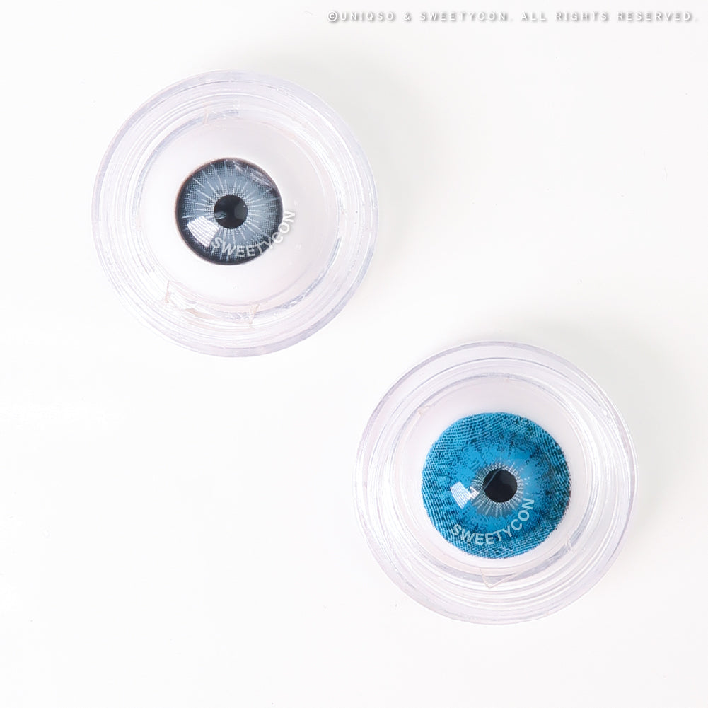 Sweety Mini Sclera Blue Devil (1 lens/pack)-Mini Sclera Contacts-SweetyCon