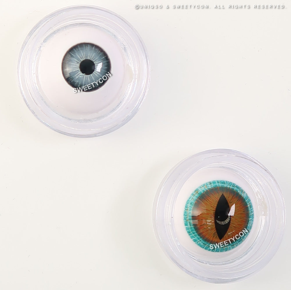 Sweety Mini Sclera Brown Lizard (1 lens/pack)-Mini Sclera Contacts-SweetyCon