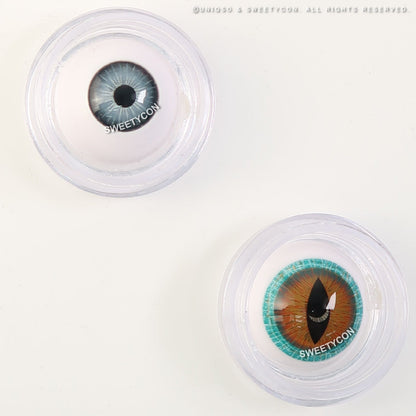 Sweety Mini Sclera Brown Lizard (1 lens/pack)-Mini Sclera Contacts-SweetyCon