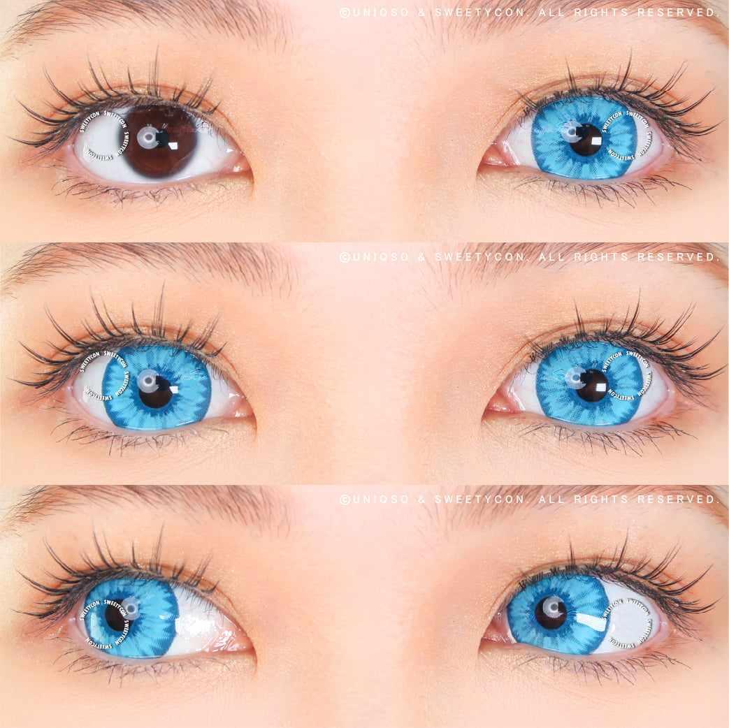 Sweety Mini Sclera Elf Blue (1 lens/pack)-Mini Sclera Contacts-SweetyCon