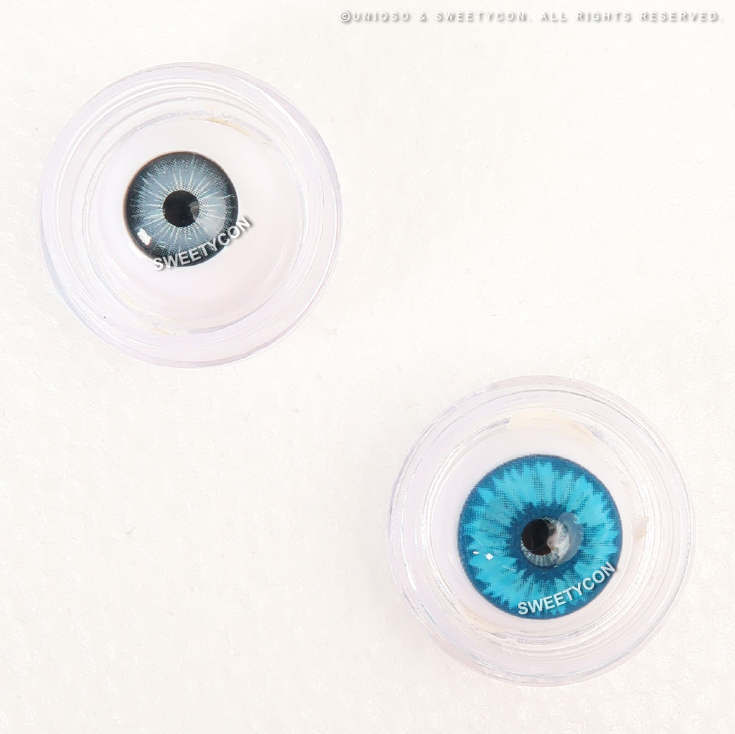 Sweety Mini Sclera Elf Blue (1 lens/pack)-Mini Sclera Contacts-SweetyCon