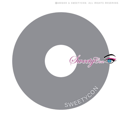 Sweety Mini Sclera Gray (1 lens/pack)-Mini Sclera Contacts-UNIQSO