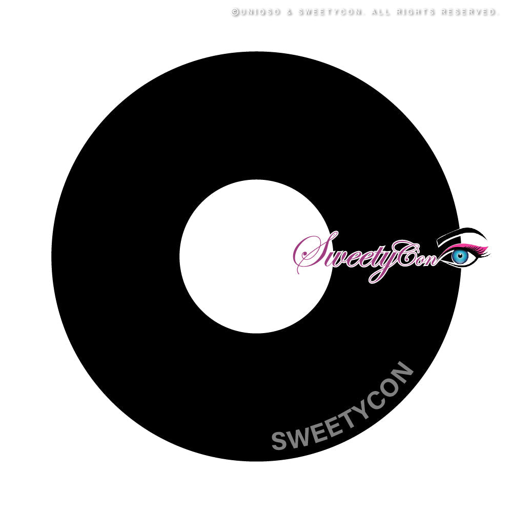 Sweety Mini Sclera Lens Black Titan (1 lens/pack)-Mini Sclera Contacts-UNIQSO