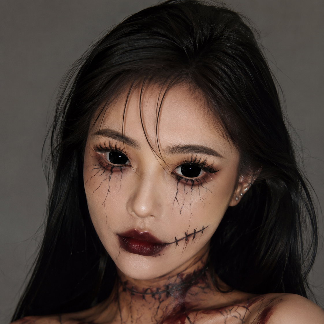 Sweety Mini Sclera Lens Black Titan (1 lens/pack)-Mini Sclera Contacts-UNIQSO