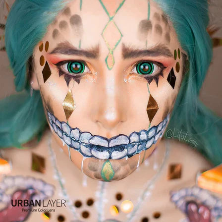 Sweety Mini Sclera Lens Green Goblin (1 lens/pack)-Mini Sclera Contacts-UNIQSO