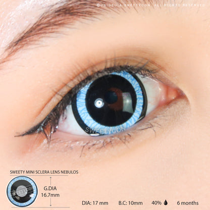 Sweety Mini Sclera Lens Nebulos (1 lens/pack)-Mini Sclera Contacts-UNIQSO