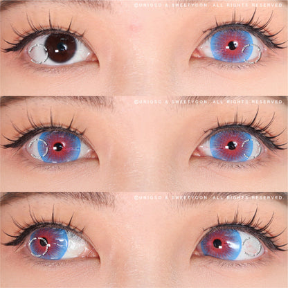 Sweety Mini Sclera Mystic Flame (1 lens/pack)-Mini Sclera Contacts-SweetyCon