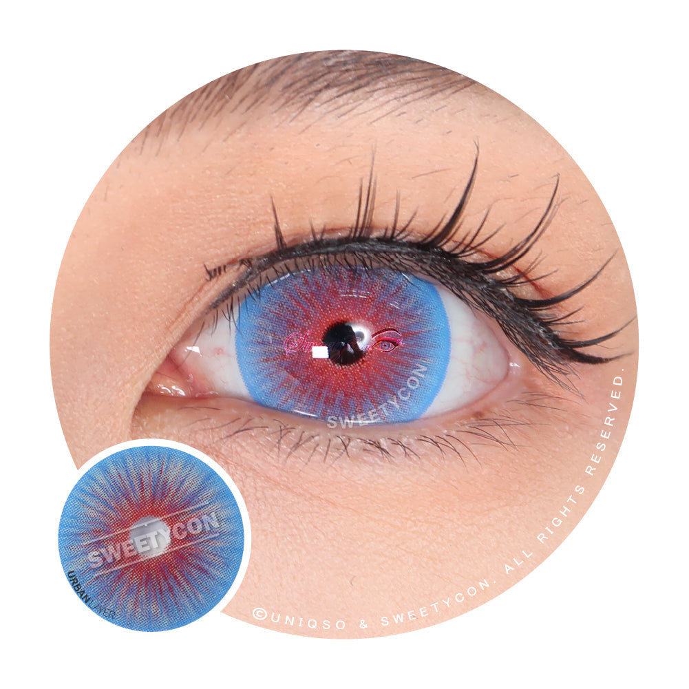 Sweety Mini Sclera Mystic Flame (1 lens/pack)-Mini Sclera Contacts-SweetyCon