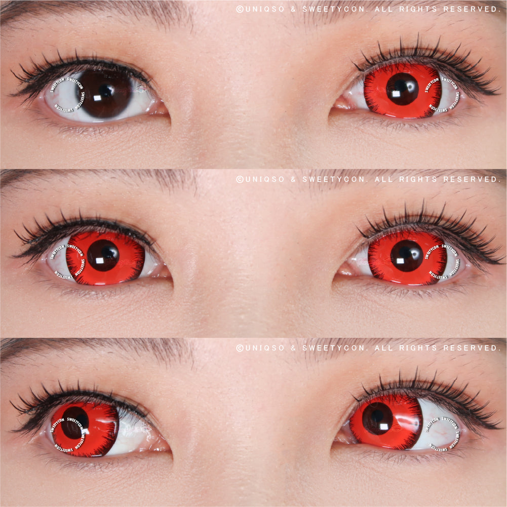 Sweety Mini Sclera Mystic Red (1 lens/pack)-Mini Sclera Contacts-SweetyCon