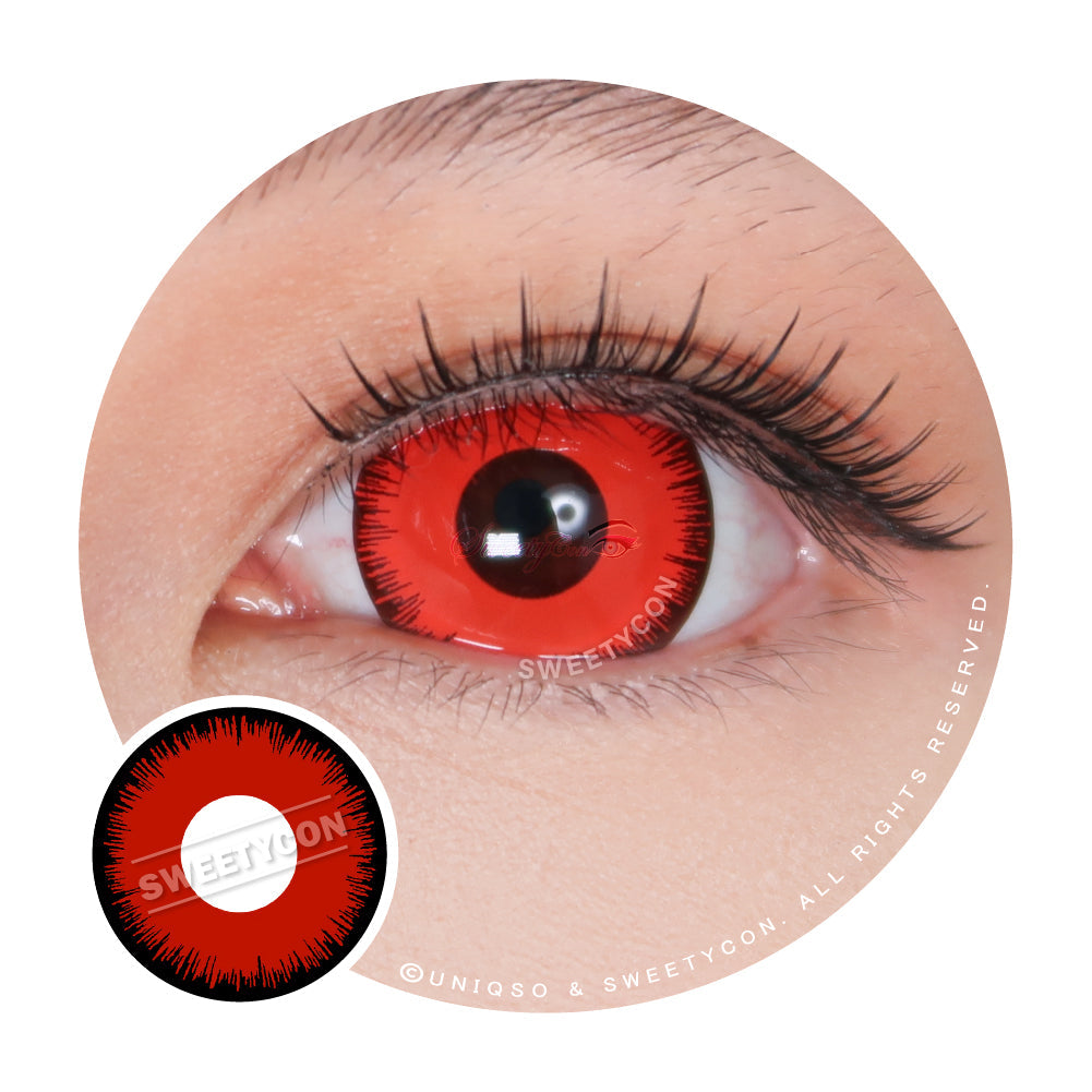 Sweety Mini Sclera Mystic Red (1 lens/pack)-Mini Sclera Contacts-SweetyCon