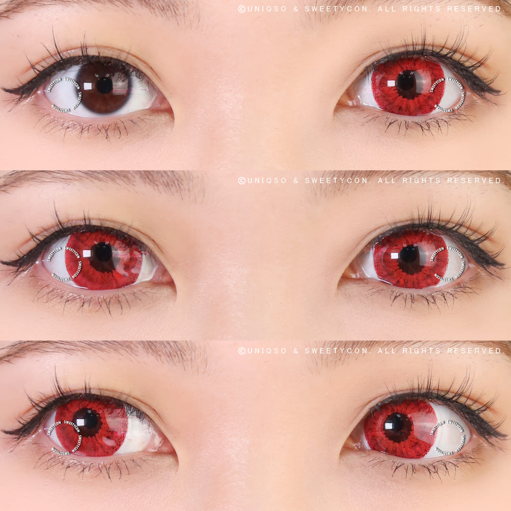 Sweety Mini Sclera Red Devil (1 lens/pack)-Mini Sclera Contacts-SweetyCon