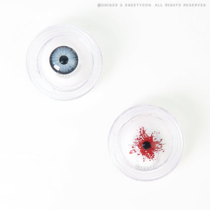 Sweety Mini Sclera Red Splash (1 lens/pack)-Mini Sclera Contacts-SweetyCon