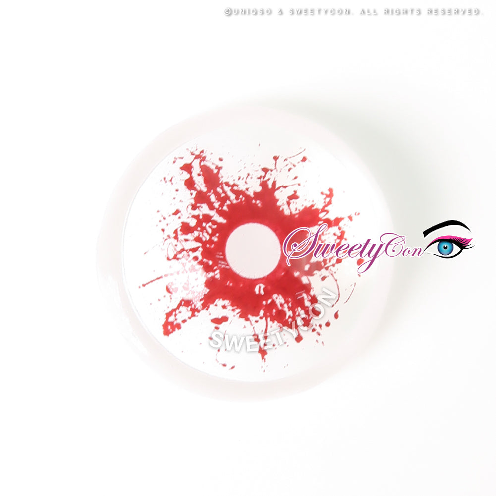 Sweety Mini Sclera Red Splash (1 lens/pack)-Mini Sclera Contacts-SweetyCon