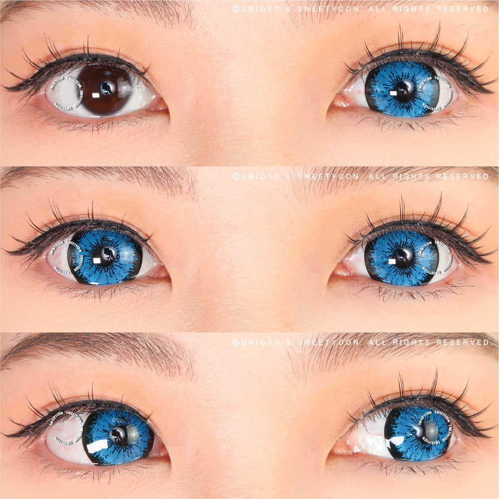 Sweety Mini Sclera Tokyo N Blue (1 lens/pack)-Mini Sclera Contacts-SweetyCon