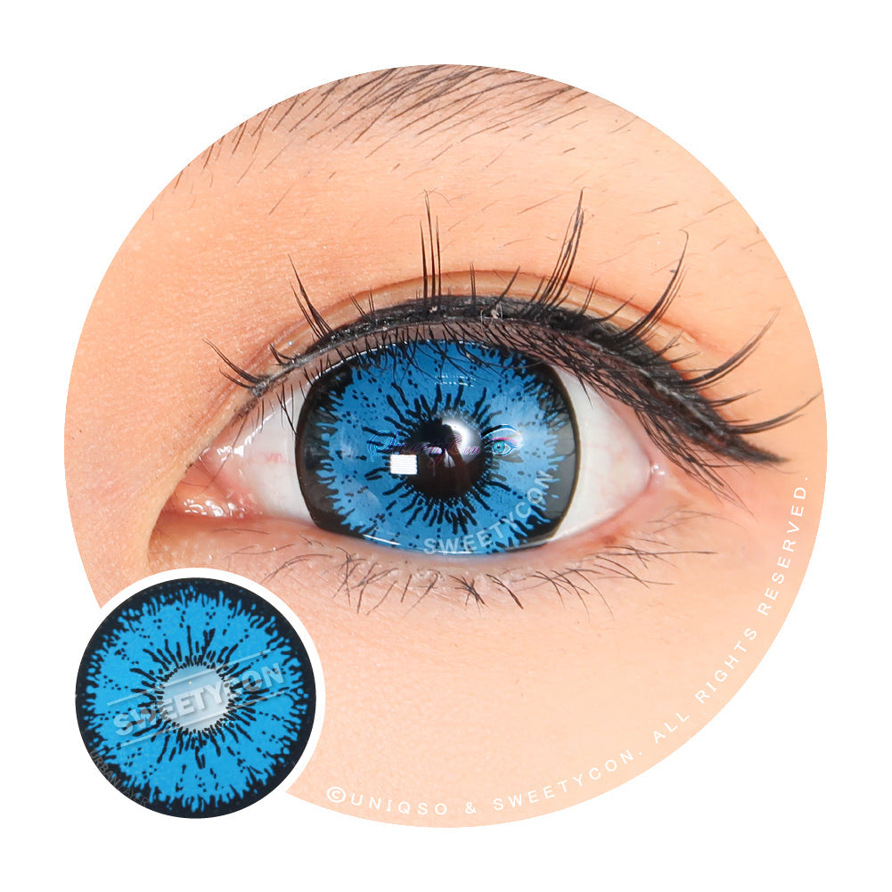 Sweety Mini Sclera Tokyo N Blue (1 lens/pack)-Mini Sclera Contacts-SweetyCon