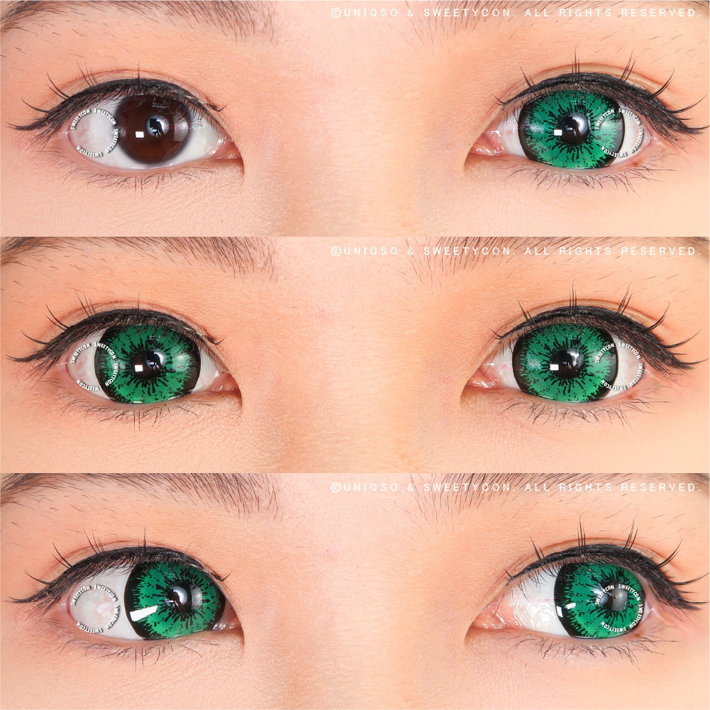 Sweety Mini Sclera Tokyo N Green(1 lens/pack)-Mini Sclera Contacts-SweetyCon
