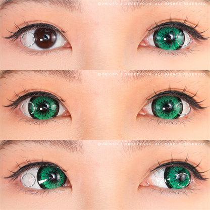 Sweety Mini Sclera Tokyo N Green(1 lens/pack)-Mini Sclera Contacts-SweetyCon