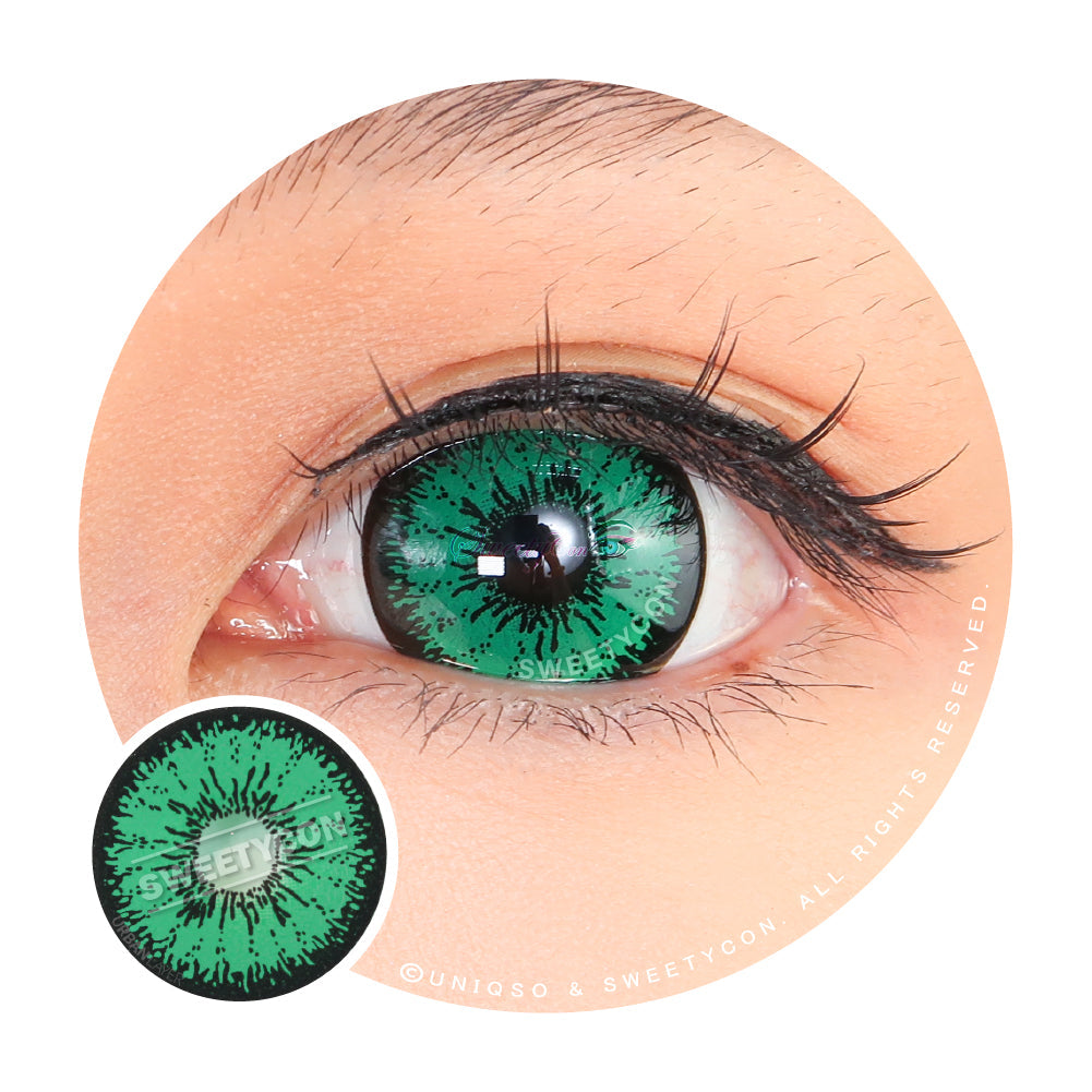Sweety Mini Sclera Tokyo N Green(1 lens/pack)-Mini Sclera Contacts-SweetyCon