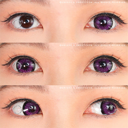 Sweety Mini Sclera Tokyo N Violet(1 lens/pack)-Mini Sclera Contacts-SweetyCon
