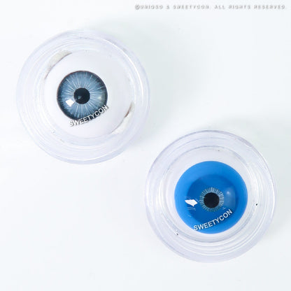 Sweety Mini Sclera UV Glow Blue (1 lens/pack)-Mini Sclera Contacts-SweetyCon