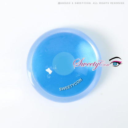 Sweety Mini Sclera UV Glow Blue (1 lens/pack)-Mini Sclera Contacts-SweetyCon