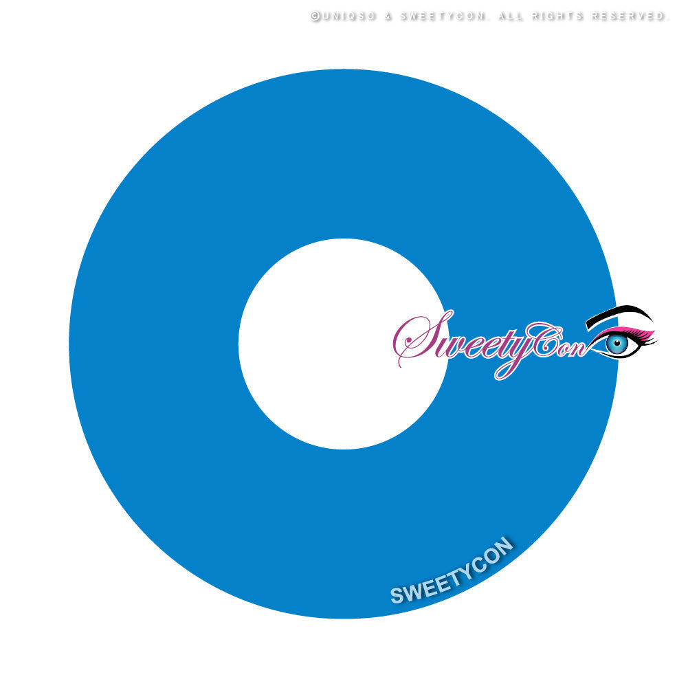 Sweety Mini Sclera UV Glow Blue (1 lens/pack)-Mini Sclera Contacts-SweetyCon