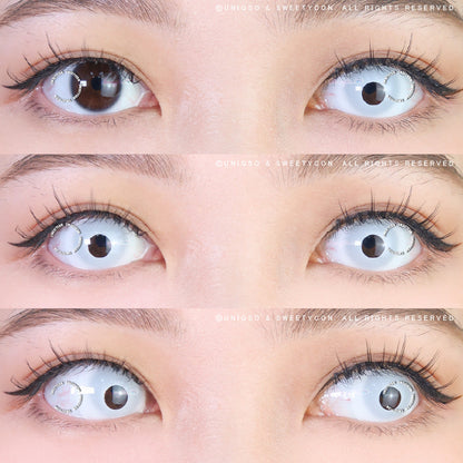 Sweety Mini Sclera UV Glow White (1 lens/pack)-Mini Sclera Contacts-SweetyCon