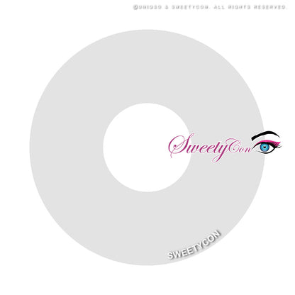 Sweety Mini Sclera UV Glow White (1 lens/pack)-Mini Sclera Contacts-SweetyCon