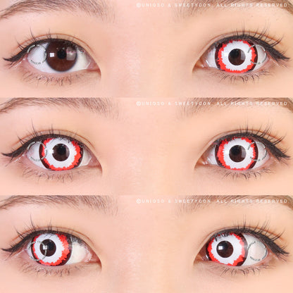 Sweety Mini Sclera White Monster (1 lens/pack)-Mini Sclera Contacts-SweetyCon
