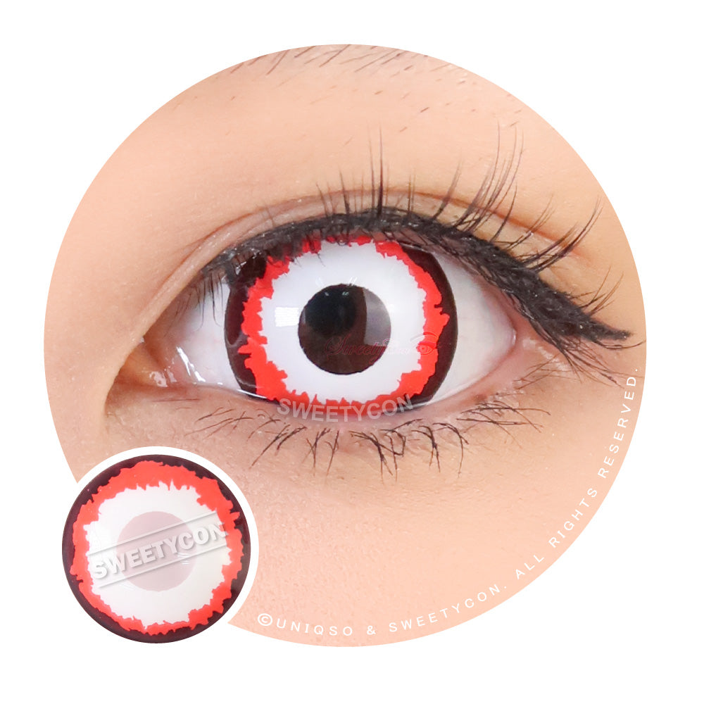 Sweety Mini Sclera White Monster (1 lens/pack)-Mini Sclera Contacts-SweetyCon