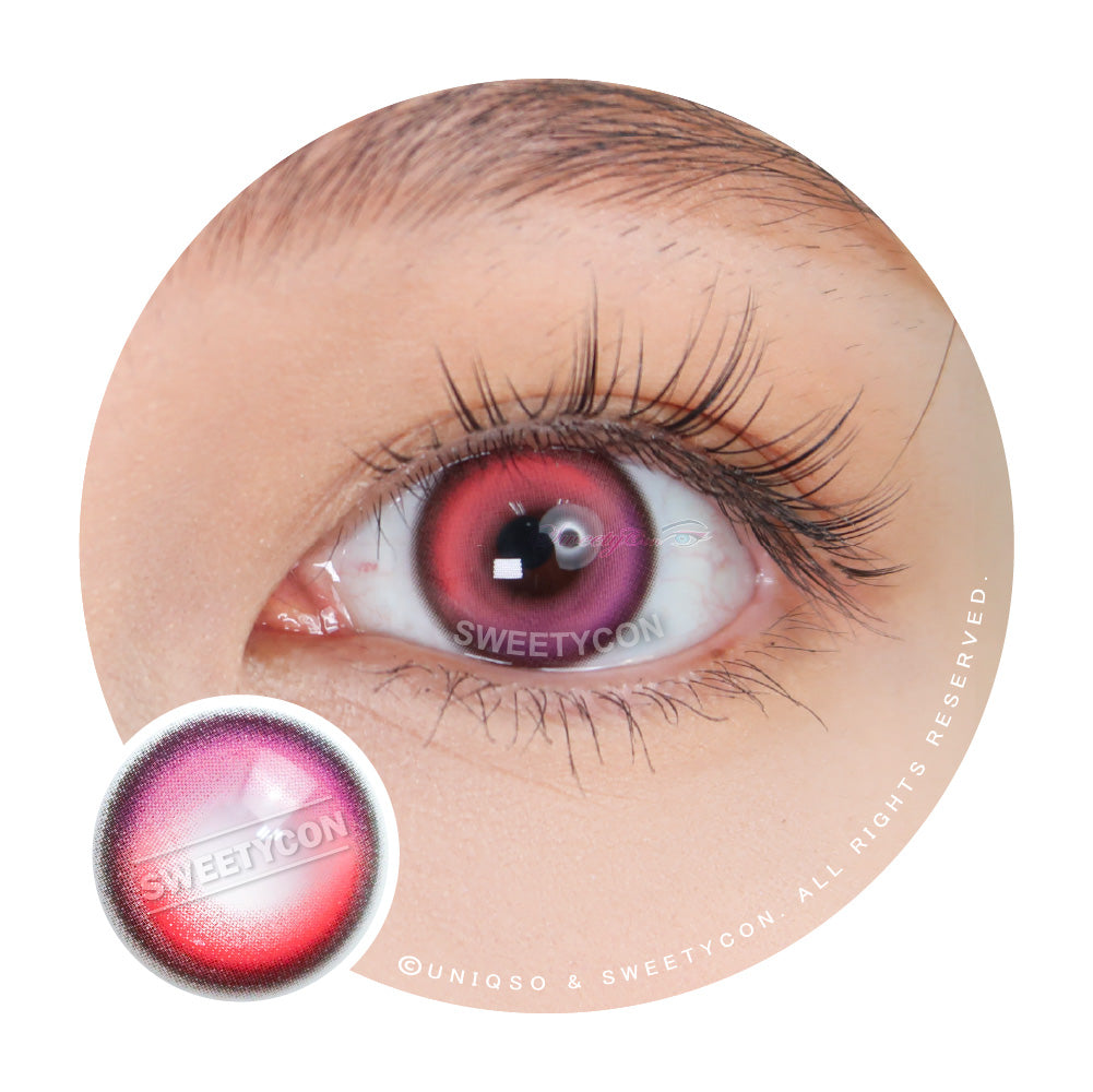 Sweety Neon Pink (1 lens/pack)-Colored Contacts-SweetyCon