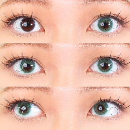 Sweety Ocean Blue Green (1 lens/pack)-Colored Contacts-SweetyCon