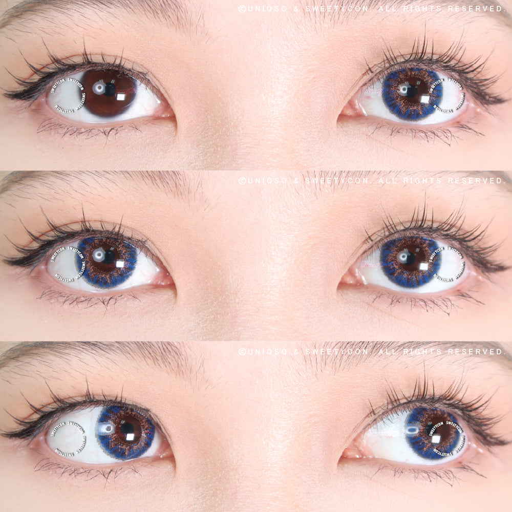 Sweety Ocean Blue Hazel (1 lens/pack)-Colored Contacts-SweetyCon