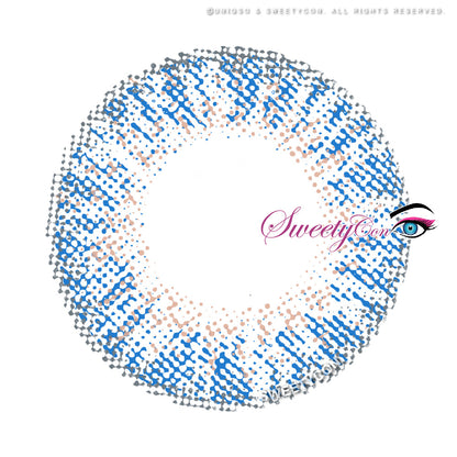Sweety Ocean Blue Hazel (1 lens/pack)-Colored Contacts-SweetyCon