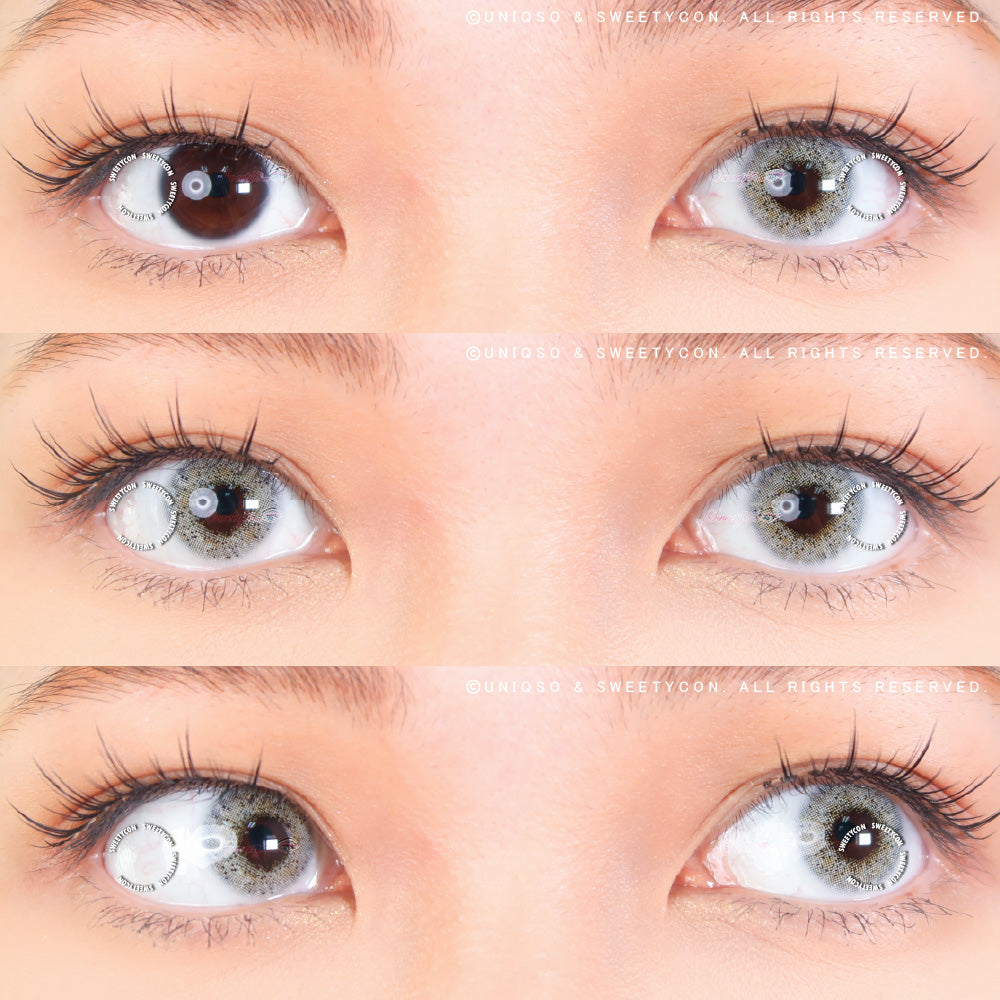 Sweety Ocean Cyan Grey (1 lens/pack)-Colored Contacts-SweetyCon