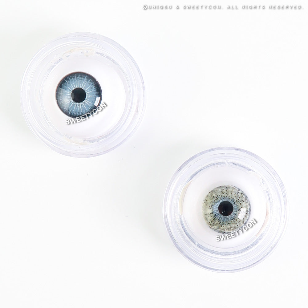 Sweety Ocean Cyan Grey (1 lens/pack)-Colored Contacts-SweetyCon